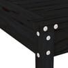 vidaXL Ensemble de bistrot de jardin 3 pcs noir bois de pin massif