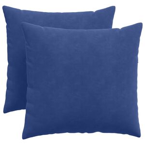 vidaXL Coussins de canap&eacute; 2 pcs Bleu police 50 x 50 cm