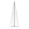vidaXL Arbre de No&euml;l c&ocirc;ne 1400 LED blanc froid 160x500 cm