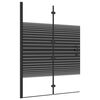 vidaXL Cabine de douche pliable ESG 100x140 cm Noir