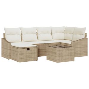 vidaXL Ensemble de Canap&eacute;s avec coussin 6 pcs polyrotin