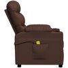 vidaXL Fauteuil de massage Marron Similicuir