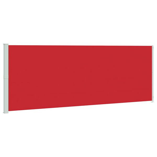 vidaXL Auvent lat&eacute;ral r&eacute;tractable de patio 220x600 cm Rouge