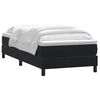 vidaXL Sommier &agrave; lattes de lit avec matelas noir 80x210 cm velours