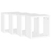 vidaXL &Eacute;tag&egrave;res cube murales 4 pcs blanc 30x15x30 cm