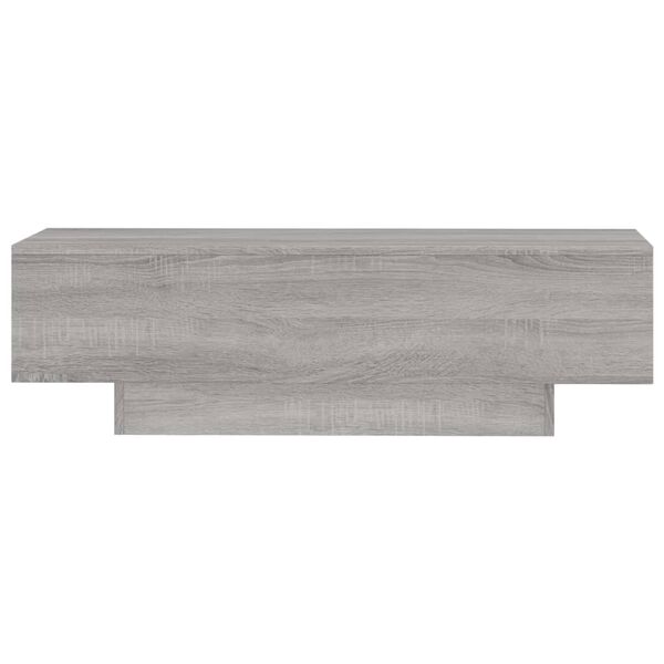 vidaXL Table basse sonoma gris 100x49,5x31 cm bois d'ing&eacute;nierie