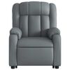 vidaXL Fauteuil inclinable de massage &eacute;lectrique gris similicuir