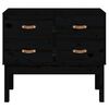 vidaXL Armoire console Noir 90x40x78 cm Bois de pin solide