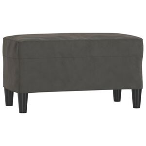 vidaXL Banc Gris fonc&eacute; 70x35x41 cm Velours