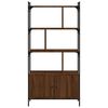 vidaXL Biblioth&egrave;que avec portes ch&ecirc;ne marron 76,5x30x154,5 cm