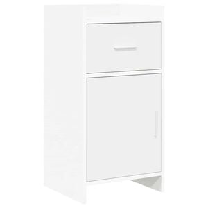 vidaXL Buffet Blanc 40 x 36 x 80 cm Bois d'ing&eacute;nierie