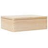 vidaXL Bo&icirc;te en bois avec couvercle 40x30x13 cm bois de pin massif