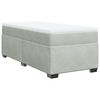 vidaXL Sommier à lattes de lit et matelas Gris clair 90x200 cm Velours