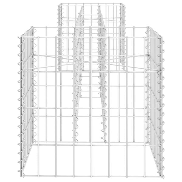 vidaXL Jardini&egrave;re &agrave; gabion en H Fil d'acier 260x40x40 cm