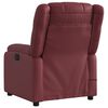 vidaXL Fauteuil de massage inclinable &eacute;lectrique rouge bordeaux
