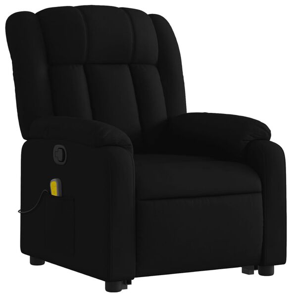 vidaXL Fauteuil de massage inclinable Noir Tissu