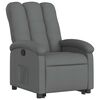 vidaXL Fauteuil inclinable Gris fonc&eacute; Tissu