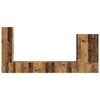 vidaXL Ensemble de meuble TV mural Montage mural 6 pcs Bois Ancien