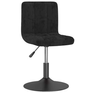 vidaXL Tabouret de bar pivotant noir velours