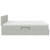 vidaXL Lit de Rangement avec matelas Gris clair 100 x 200 cm