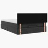 vidaXL Lit ottoman avec matelas & LED Noir 140x200cm similicuir