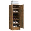 vidaXL Meuble à chaussures Chêne fumé 32x35x92 cm Bois d'ingénierie