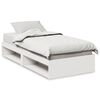 vidaXL Lit de jour sans matelas blanc 90x200 cm bois de pin massif