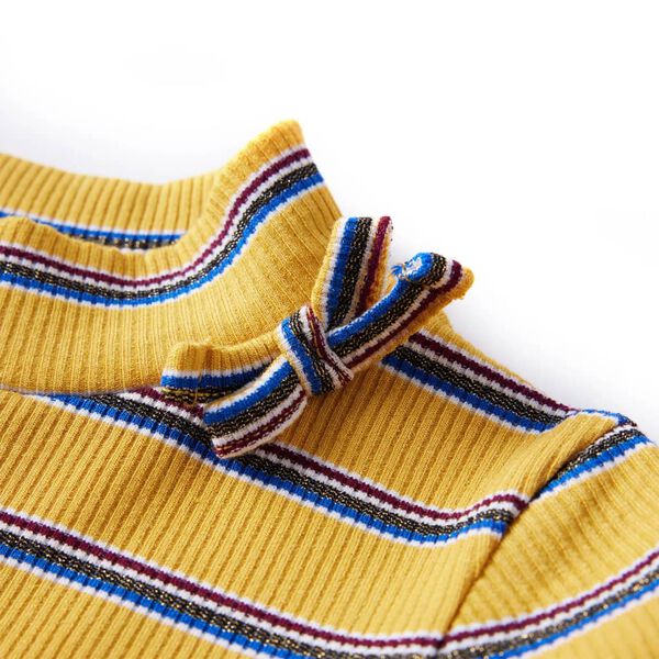 T-shirt enfants &agrave; manches longues ocre 140