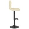 vidaXL Tabouret de bar Crème Tissu