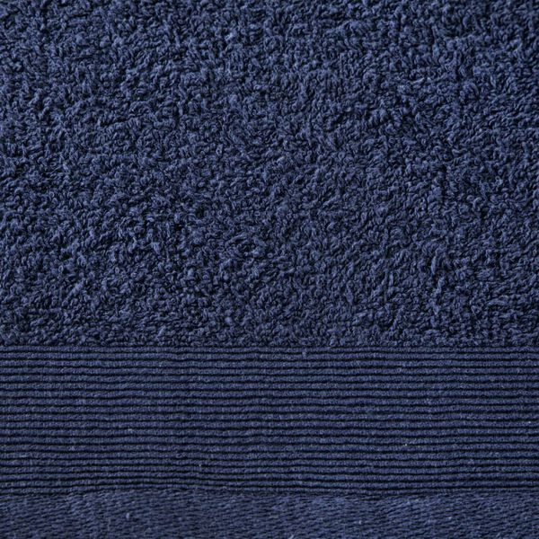 vidaXL Serviettes à main 5 pcs Coton 450 g/m² 50x100 cm Bleu marine