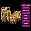 vidaXL Décoration de boîte cadeau avec 60 LED 3 pcs Blanc chaud PET