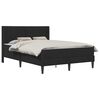 vidaXL Cadre de lit avec matelas Noir 120 x 190 cm Velours