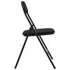 vidaXL Chaise pliante 2 pcs Noir 48 x 44 x 78 cm Velours