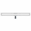 vidaXL 2 en 1 Drain de Douche Argenté 100 cm Acier Inox 304