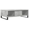 vidaXL Table basse gris béton 104x60x35 cm bois d'ingénierie