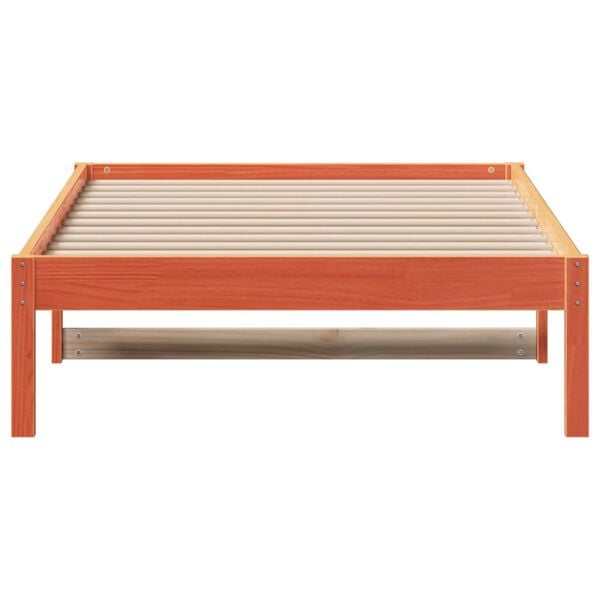 vidaXL Lit de jour sans matelas cire marron 80x200 cm bois pin massif