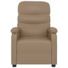 vidaXL Fauteuil de massage Cappuccino Similicuir