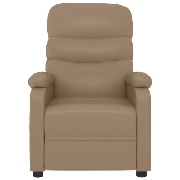 vidaXL Fauteuil de massage Cappuccino Similicuir