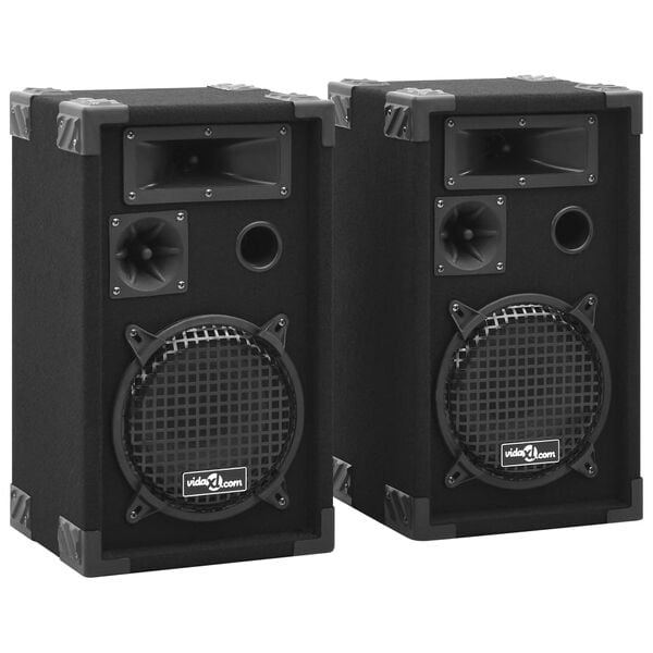 vidaXL Haut-parleurs sc&egrave;ne Hifi passifs professionnels 2 pcs 800W Noir