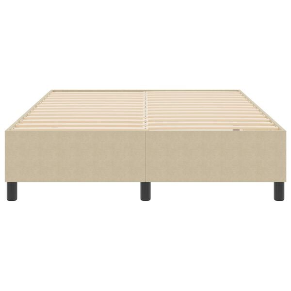 vidaXL Lit à ressorts Vert gris 160 x 200 cm Tissu en velours côtelé