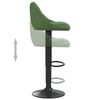 vidaXL Tabourets de bar lot de 2 vert fonc&eacute; velours