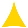 vidaXL Voile de parasol tissu oxford triangulaire 3x4x4 m jaune