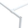vidaXL Paroi de douche Blanc 140x195 cm Verre ESG transparent