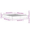 vidaXL Cadre de lit sans matelas noir 120x190 cm