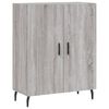 vidaXL Buffet haut Sonoma gris 69,5x34x180 cm Bois d'ing&eacute;nierie