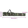 vidaXL Sac de canne &agrave; p&ecirc;che vert camouflage 150 cm tissu oxford