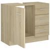 vidaXL Armoire d'évier Chêne sonoma 63x30x54 cm Bois d'ingénierie
