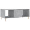 vidaXL Table basse gris béton 102x50x40 cm bois d'ingénierie