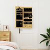 vidaXL Armoire à bijoux avec miroir murale 37,5x10x90 cm