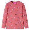 Pyjamas enfants manches longues rose ancien 104